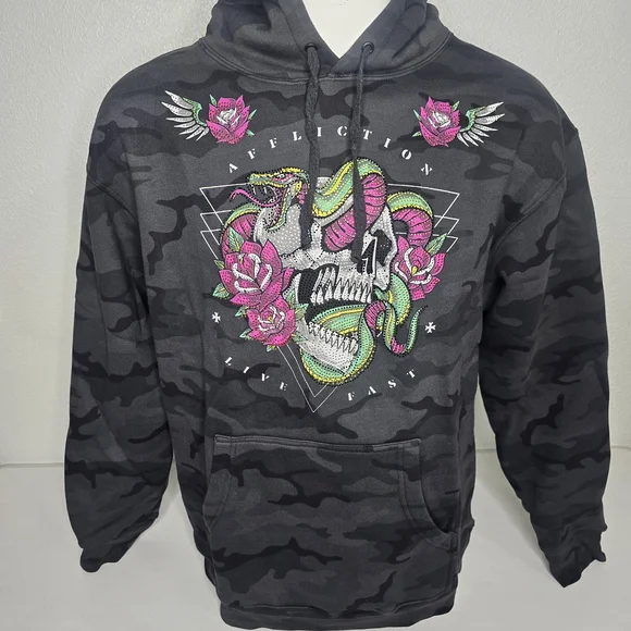 Affliction Men's Black Label Hoodie - Picture 3 of 13